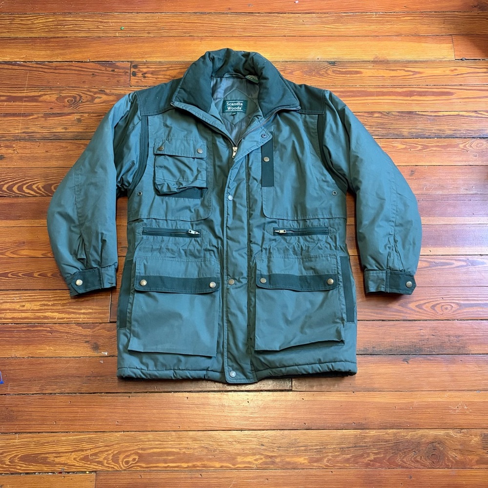 Vintage Men's Classic Green Field Jacket Coat Sz L Military